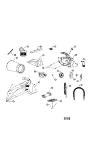 Part Location Diagram of 1502744600 Dirt Devil Nozzle Name Plate, Black